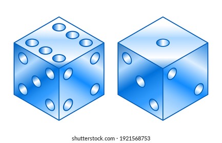 Illustration of the game dice cubes