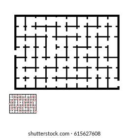 Illustration with game labyrinth.
