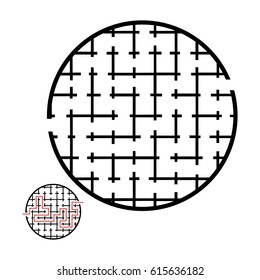 Illustration with game labyrinth.