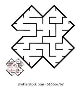 Illustration with game labyrinth.