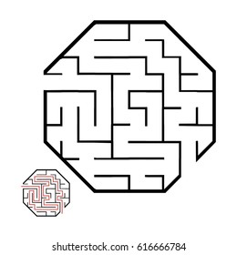 Illustration with game labyrinth.