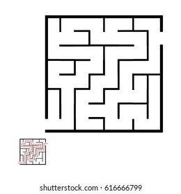 Illustration with game labyrinth.