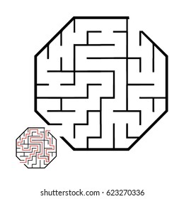 Illustration with game labyrinth.