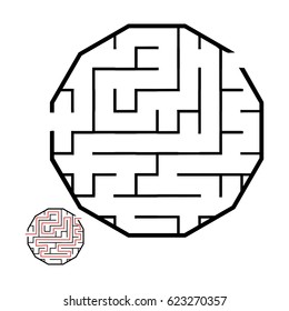 Illustration with game labyrinth.