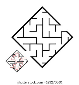 Illustration with game labyrinth.