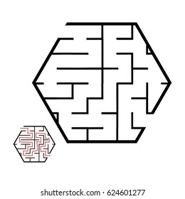 Illustration with game labyrinth.