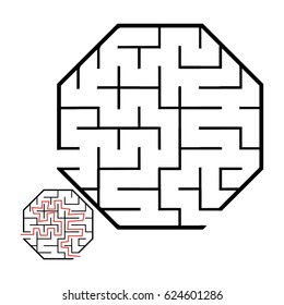 Illustration with game labyrinth.