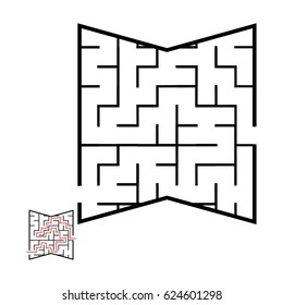 Illustration with game labyrinth.