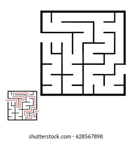 Illustration with game labyrinth.