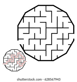 Illustration with game labyrinth.