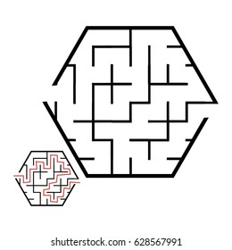 Illustration with game labyrinth.