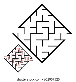 Illustration with game labyrinth.