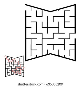 Illustration with game labyrinth.