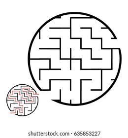 Illustration with game labyrinth.
