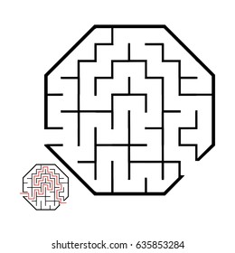 Illustration with game labyrinth.