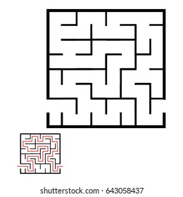 Illustration with game labyrinth.