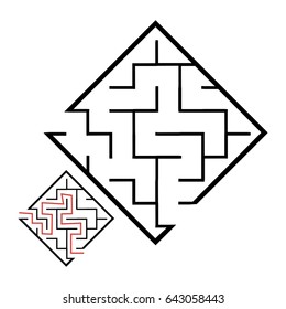 Illustration with game labyrinth.