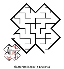 Illustration with game labyrinth.