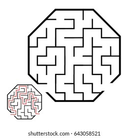 Illustration with game labyrinth.