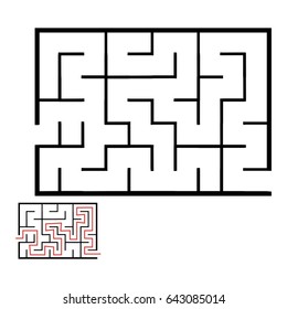 Illustration with game labyrinth.