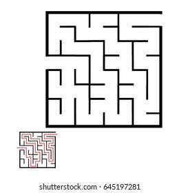 Illustration with game labyrinth.