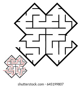 Illustration with game labyrinth.