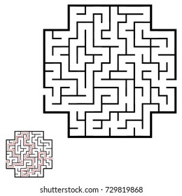 Illustration with game labyrinth.