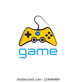 Illustration of Game pad Icon Vector Symbol Background 