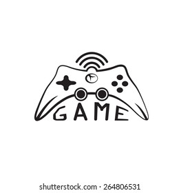 Illustration of Game pad Icon Vector Symbol 