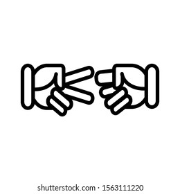 Illustration of a game using hand movements