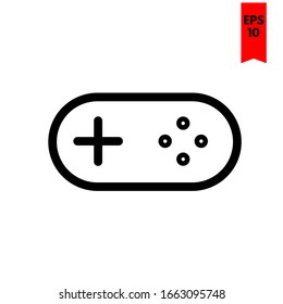 illustration of gamepad flat icon
