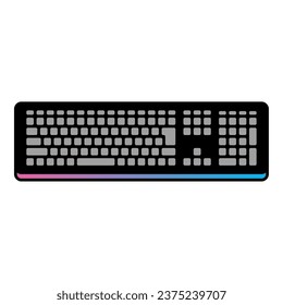 It is an illustration of the gaming keyboard.