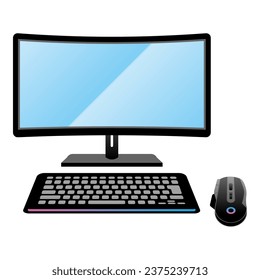 It is an illustration of a gaming PC.