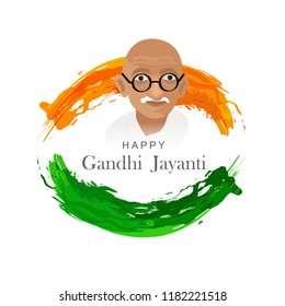 Illustration Of Gandhi Jayanti Background.