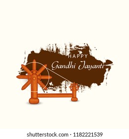 Illustration Of Gandhi Jayanti Background.