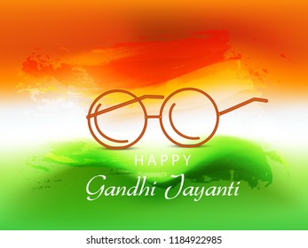 Illustration Of Gandhi Jayanti Background.