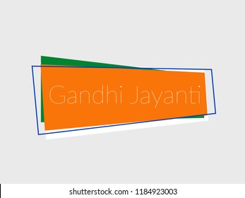 Illustration Of Gandhi Jayanti Background.