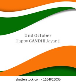 Illustration Of Gandhi Jayanti Background.