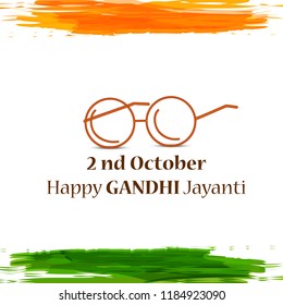 Illustration Of Gandhi Jayanti Background.