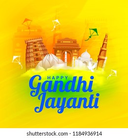 Illustration Of Gandhi Jayanti Background.