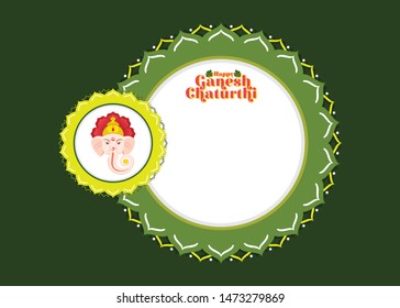 illustration of Ganesh Chaturthi festival of india banner concept design