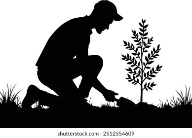 illustration of gardening vector  art