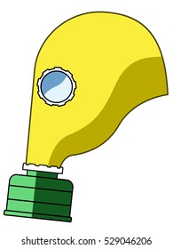 Illustration of the gas mask icon