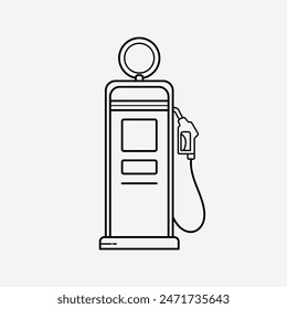 The Illustration of Gas Station