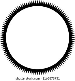 Illustration of Gear. Flat Lay. Copy Space. Mechanical Concept.