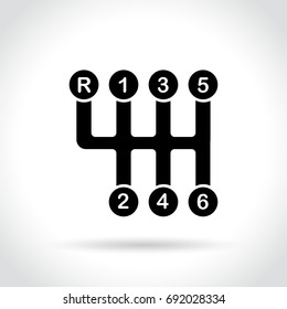 Illustration of gear icon on white background