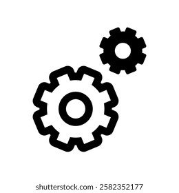 Illustration of Gear Icon of Setting Image