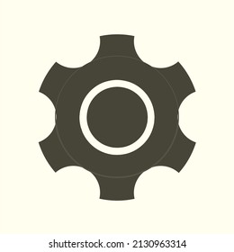Illustration of gear icon vector suitable for icon setting etc