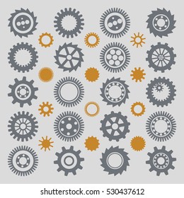 Illustration of gear wheels