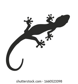 illustration of a gecko tatto, isolated on withe. 